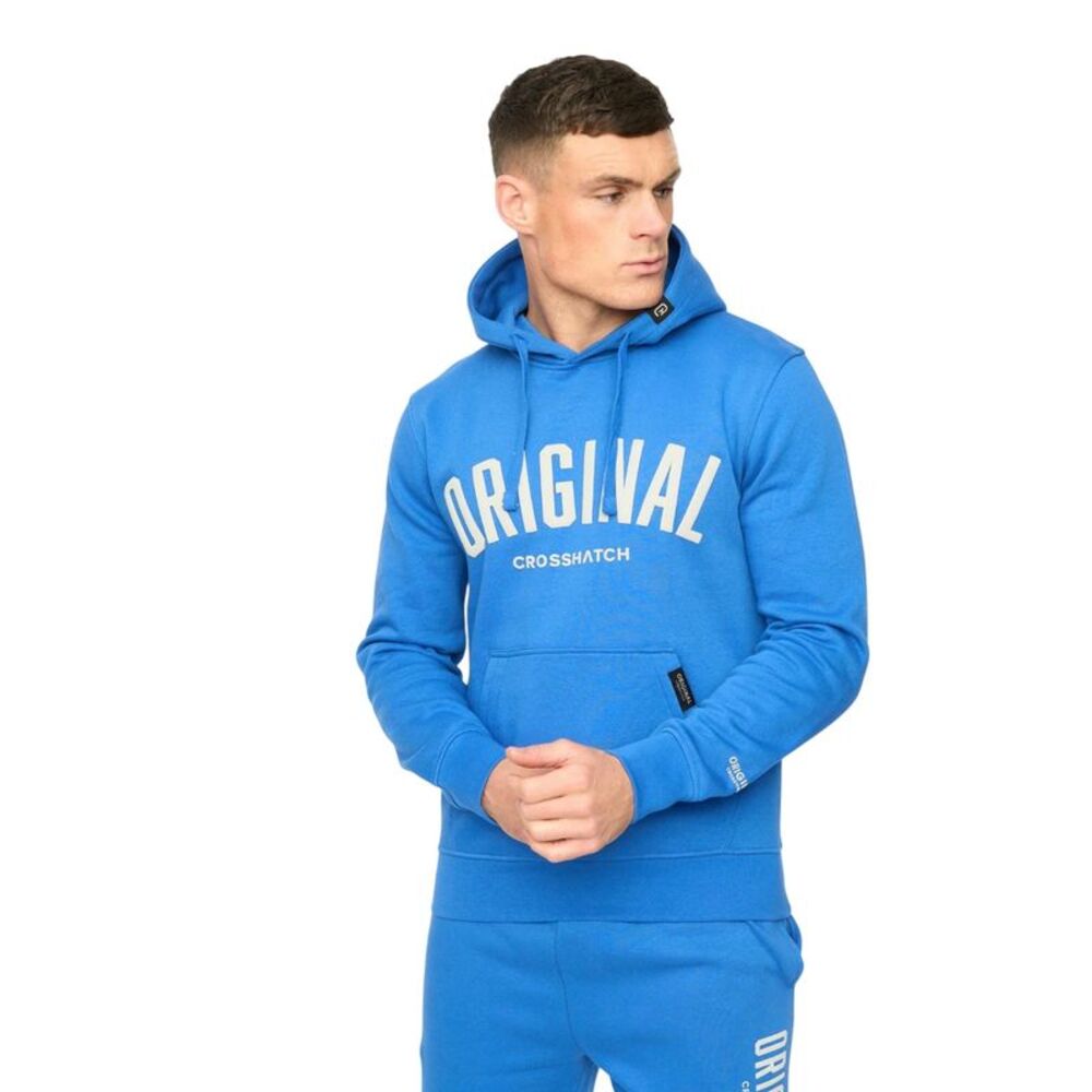 Crosshatch Mens Kensby Hoodie / Royal Blue